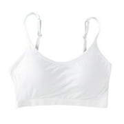 Teens Girls Training Bra Comfort Stretch Cami Bralette Cotton Padded Sports Bra for Big Girls 10-18 Years